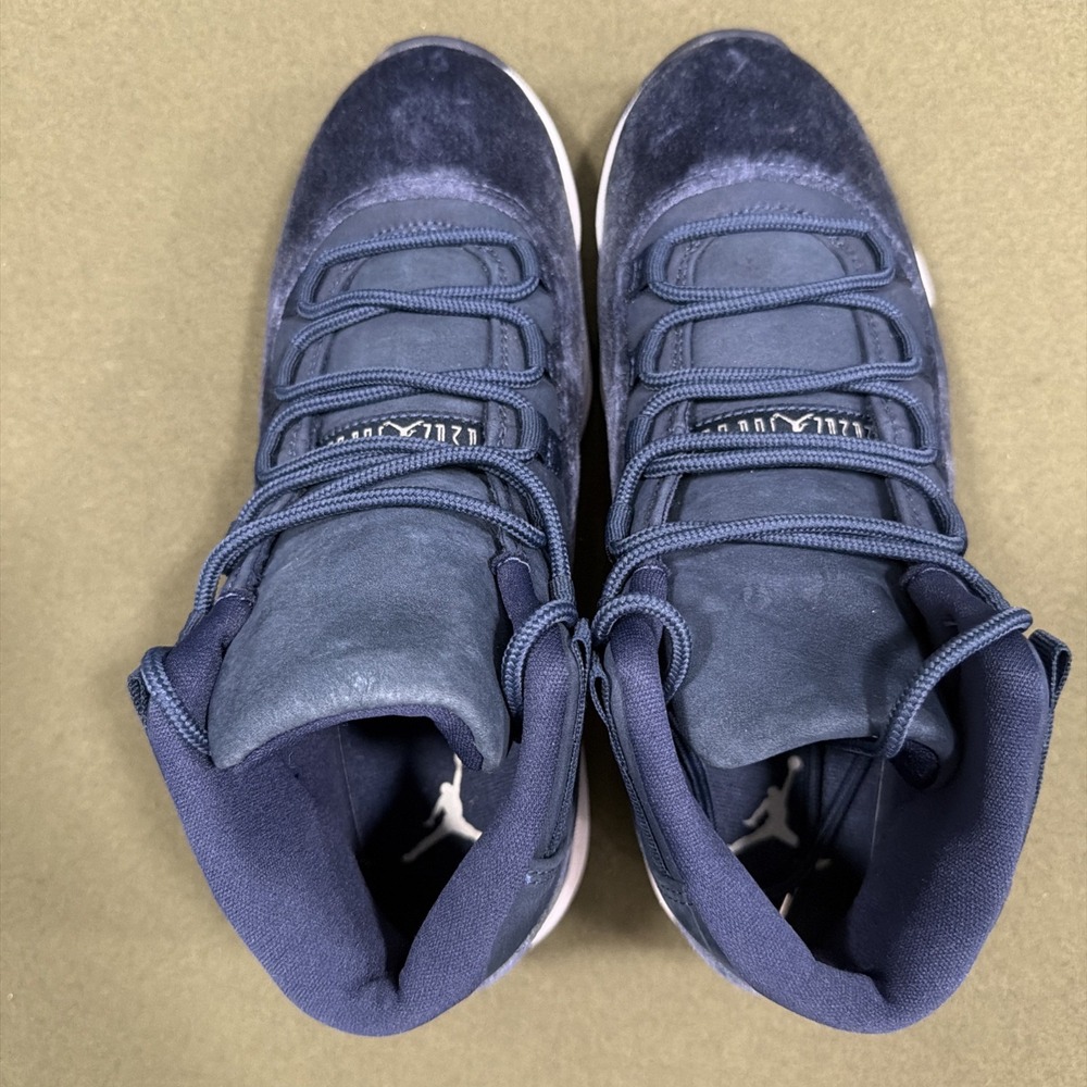Nike Air Jordan 11 Retro Midnight Navy Velvet GS Size 8.5 US / 40 EU Sneakers - Picture 6 of 10